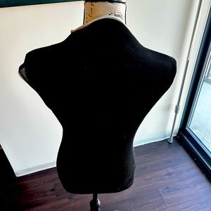 HELMUT LANG CONTRAST TRIM TURTLENECK, SIZE XS, NWT